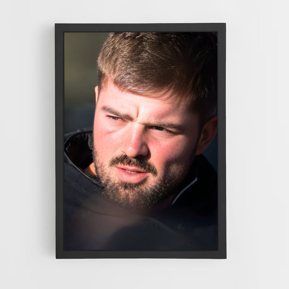 Poster Gregory alldritt environnements – affiche Rugby (vue 2)